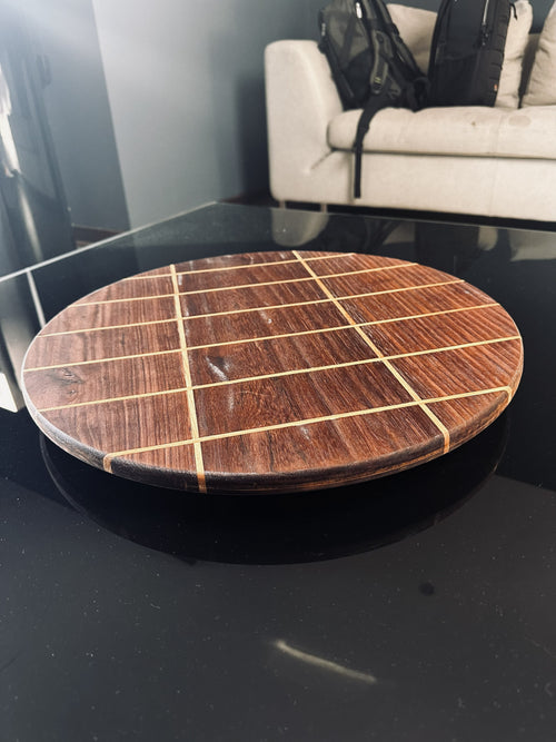 Constelación Bandeja Giratoria Artesanal de Madera Nativa